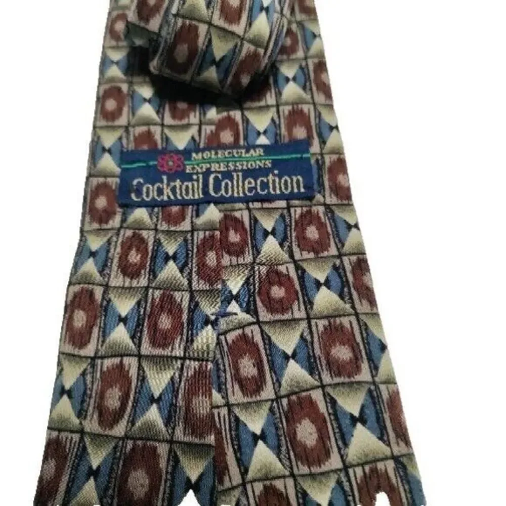 Molecular Expressions Cocktail‎ Collection 100% Silk Tie Under the Microscope